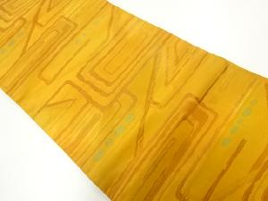 抽象模様織出し名古屋帯